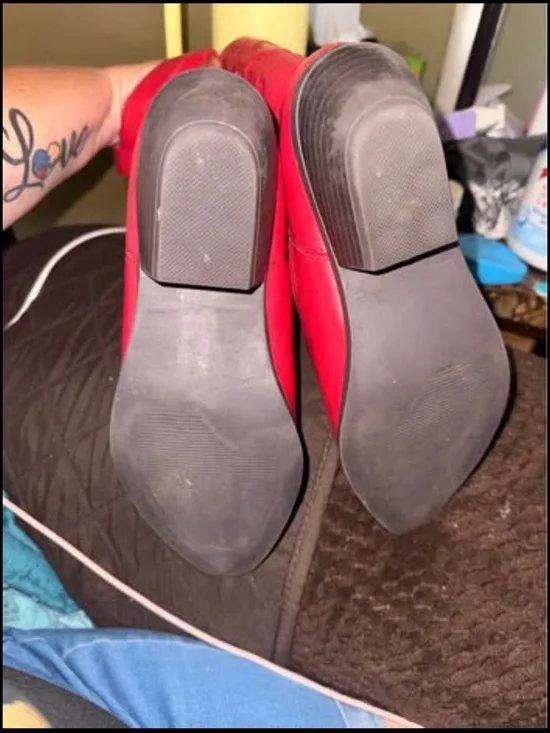 Soda Red Western Cowboy Heeled Boots - Picture 7 of 10